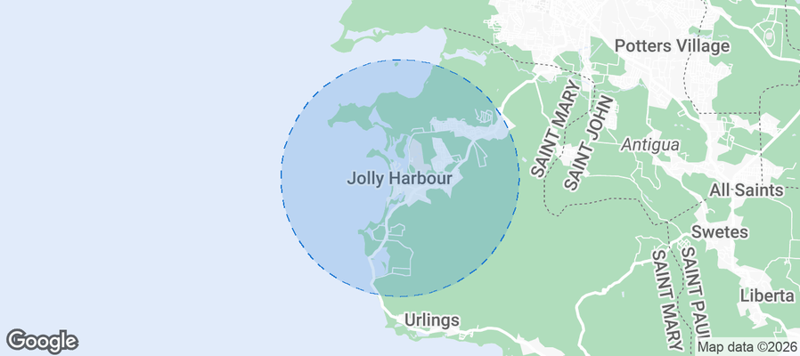 Jolly Harbour Airbnb map